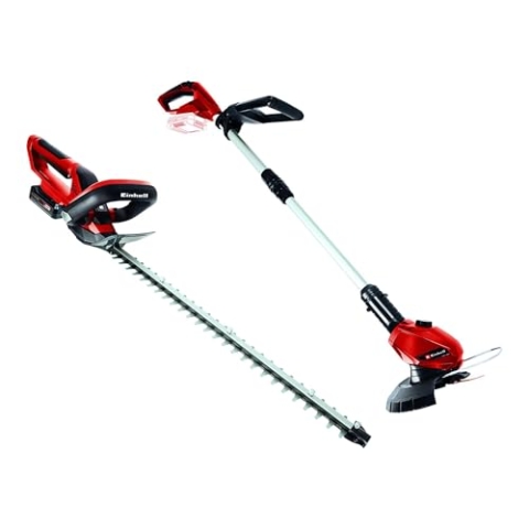 Einhell Akku-Heckenschere inkl. 2,5 Ah Starter-Kit + Akku-Rasentrimmer
