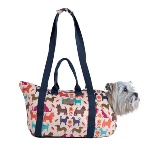 bo&flash Hundetragetasche Portland Marielle – 44x26x32 – Hundetasche für kleine Hunde bis 7 kg – Komfortable & stilvolle Hundetasche – Hundetransporttasche waschbar & nachhaltig