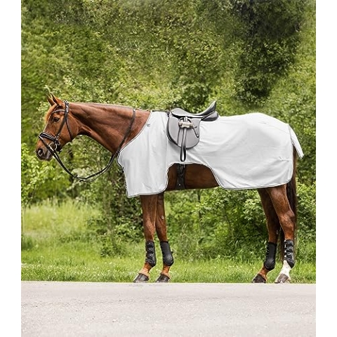 Waldhausen Fliegenausreitdecke Protect, Silbergrau/grau, 145 cm