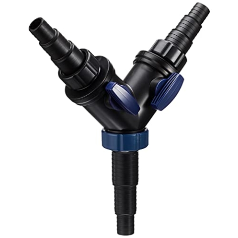 OASE 56668 Y-Verteiler 1 1/2 Zoll, schwarz - Wasserverteiler, Zubehör für Universal-Stufenschlauchtüllen, Verteiler, Pumpenzubehör