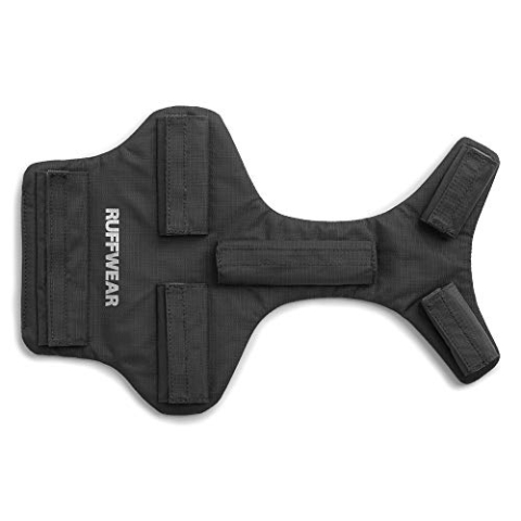 Ruffwear Brust- und Bauch-Schutz für Hunde, Kompatibel mit bestimmten Ruffwear Geschirren und Hunderucksäcken, Größe: XS, Grau, Brush Guard