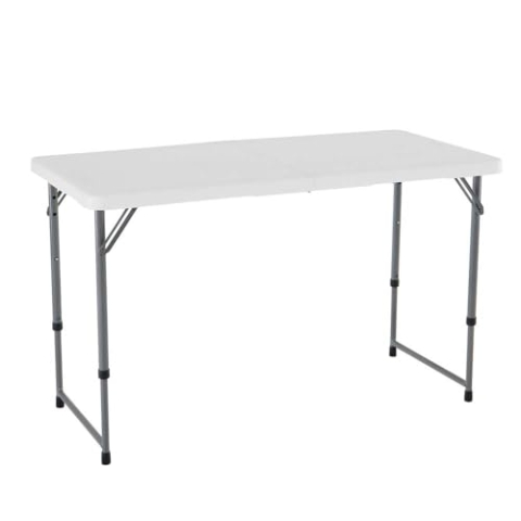 Lifetime 4428 Height Adjustable Craft Camping and Utility Folding Table