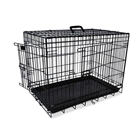 Nobby 62314 Transportkäfig für Hunde, faltbar, schwarz, 109 x 70 x 76 cm