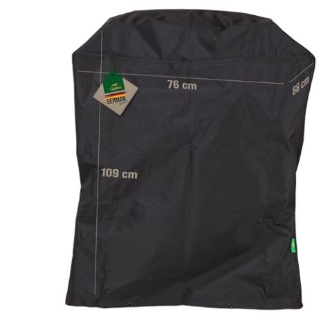 Mehr Garten Grillabdeckung wetterfest rechteckig, 76x66x109 cm, schwarz, Oxford 600D Gewebe, Gasgrill Abdeckung wasserdicht und UV-beständig, Grill Abdeckhaube