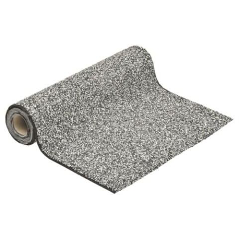 vidaXL Steinfolie, Steinfolie für Teich Teichrand Bachlauf Ufer, Teichfolie Kiesfolie Teichzubehör, Natürliches Design, Grau 200x100cm