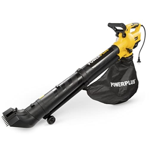 Powerplus Elektrischer Laubbläser POWXG4038-3300 W Elektro-Laubbläser, Maximale Luftgeschwindigkeit 300 km/h, Gartengeräte