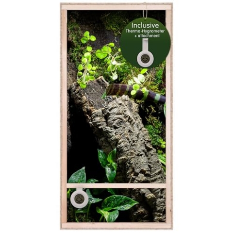 Holz Terrarium Holzterrarium Hochterrarium 60x120x60cm Seitenbelüftet und Deckenbelüftung Chamäleon