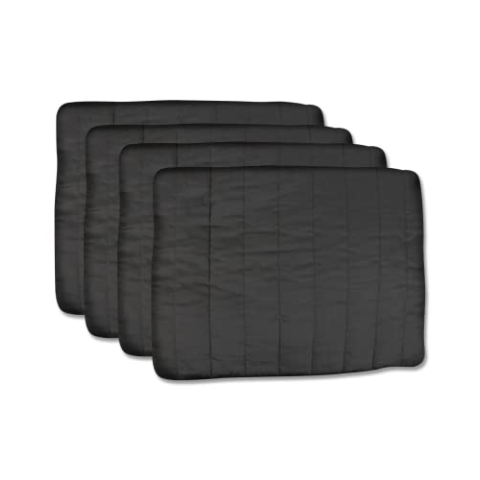 WALDHAUSEN Bandagierkissen, 4er Set, schwarz