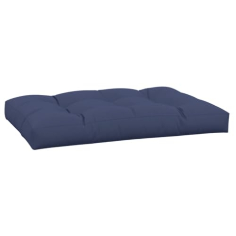 vidaXL Palettenkissen, Palettenauflage für Europaletten, Palettenpolster Palettensofa Outdoor Indoor, Sitzkissen, Marineblau Stoff