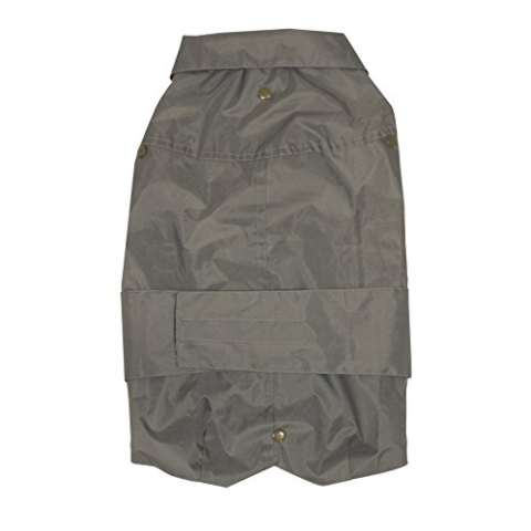 Croci Wasserabweisender Wasserdichter Mantel für Hunde, Fleece Polyester, Grau, 60 cm