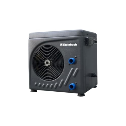 Steinbach Wärmepumpe Mini – 049275 – Automatische Wärmepumpe für Pools bis 20.000 l – Mit LED-Display und integriertem Durchflusssensor, Kabelgebunden
