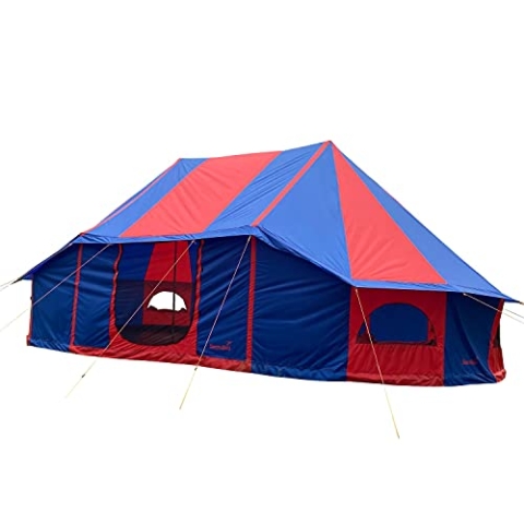 Skandika Eventzelt Morsom für bis zu 22 Personen | Großes Partyzelt mit eingenähtem Zeltboden, Tipi, 8 x 5 m, 3,5 m Stehhöhe, wasserdicht | Zelt für Camping, Veranstaltungen, Partys, Festzelt