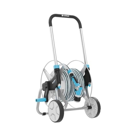 Cellfast Satz Metallschlauchwagen EXPLORER aus hochwertigem Stahl und Aluminium mit komfortabler Schlauchführung 1/2", 25m, 55-065
