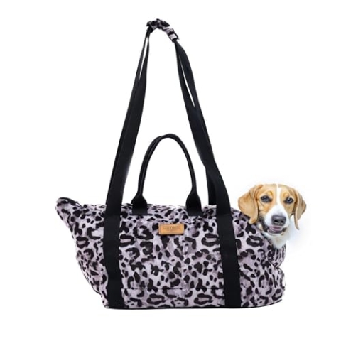 bo&flash Hundetragetasche Portland Claudelle – 44x26x32 – Hundetasche für kleine Hunde bis 7 kg – Komfortable & stilvolle Hundetasche – Hundetransporttasche waschbar & nachhaltig