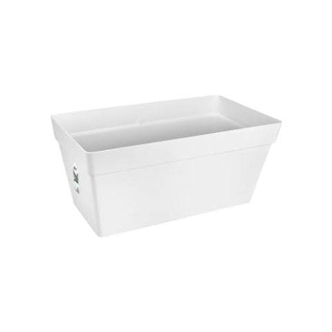 elho Loft Urban Terrace 70 - Übertopf für Außen - Ø 69.3 x H 32.5 cm - Weiß/Weiss