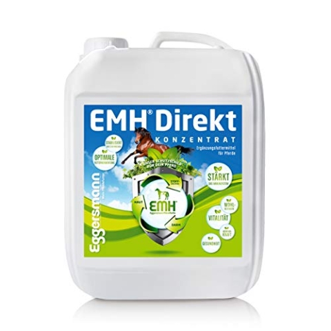 Eggersmann EMH Direkt – Ergänzungsfuttermittel für Pferde – Unterstützung des Stoffwechsels – 5 L Flasche