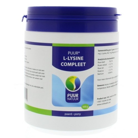 Puur L-Lysine Pferd (ehemals L-Lysine Compleet) - 500 g