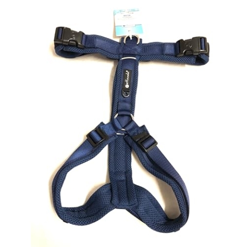 Petlando Brustgeschirr Mesh Y-Comfort Navy XL (Halsumfang 60-108 cm, Brustumfang 68-100 cm)