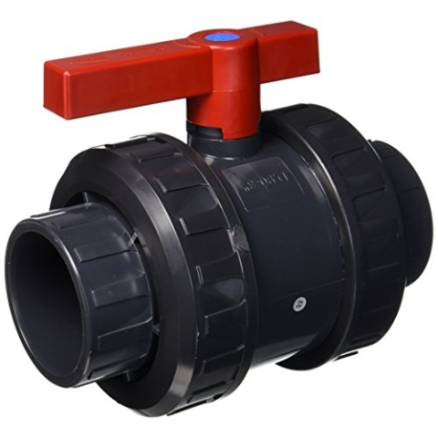 Cepex AQ PVC Kugelhahn 90 mm, schwarz, 26.4 x 16.5 x 22.5 cm