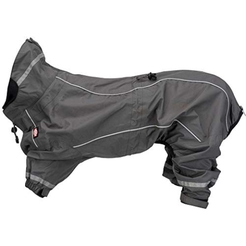 Trixie Vaasa Regenjacke für Hunde, Grau, 25 cm
