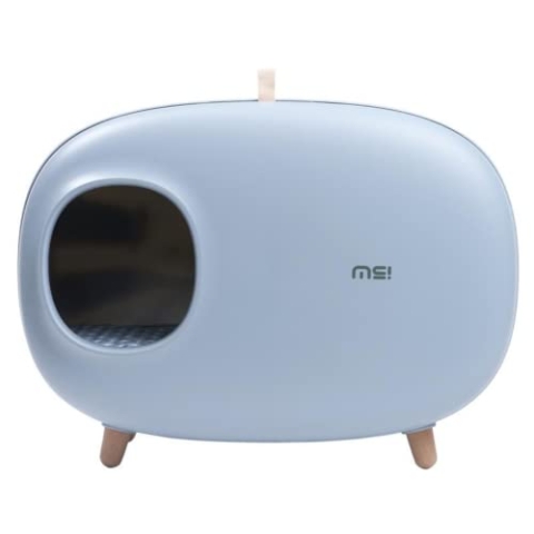 MakeSure Katzentoilette mit Schublade - Blau - 60 x 38 x 45 cm - Design