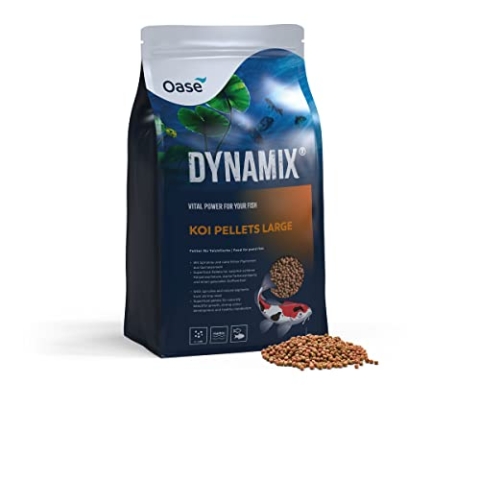 OASE Dynamix Koi Pellet groß 20 L - Koifutter für alle Kois ab 20 cm Körperlänge, Teichfischfutter in Pelletform (7- 8 mm), für eine ausgewogene Ernährung