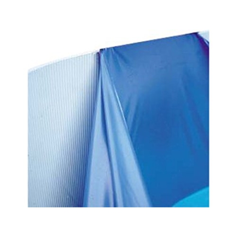 Gre FSP400 - Poolfolie für runde Pools, 400 x 90 cm (Länge x Höhe), Overlap System, Farbe Blau