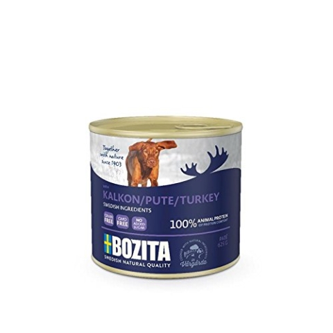 Bozita Dog Dose Pate Pute 625g - Sie erhalten 12 Packung/en; Packungsinhalt 0,625 kg