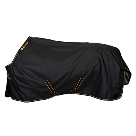 Bucas Irish Turnout Light 50g Classic 1200D - Pony - black/gold, Groesse:110