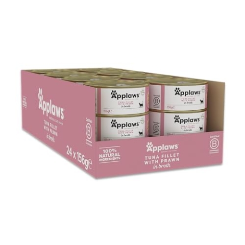 Applaws Thunfischfilet & Garnele, 24er Pack (24 x 156 g)