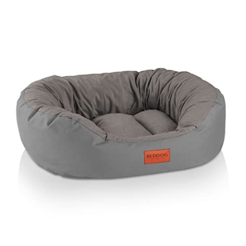 BedDog Hundebett Mittelgroße Hunde - Hundekissen L - Hundekorb - Hundekörbchen - Hundesofa - Hundebetten für Mittelgroße Hunde - Dog Bed - Hunde Bett - Körbchen Hund Alicante-Gewebe