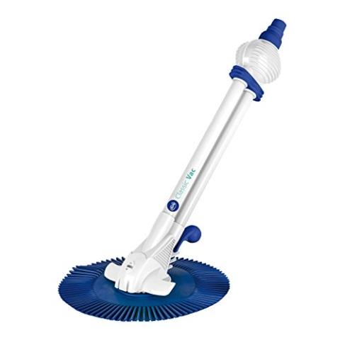 Gre 19001 Classic Vac - Automatischer Poolreiniger, Mindestfiltration 0,75 PS, Farbe Weiß und Blau, 84 x 16 x 39 cm