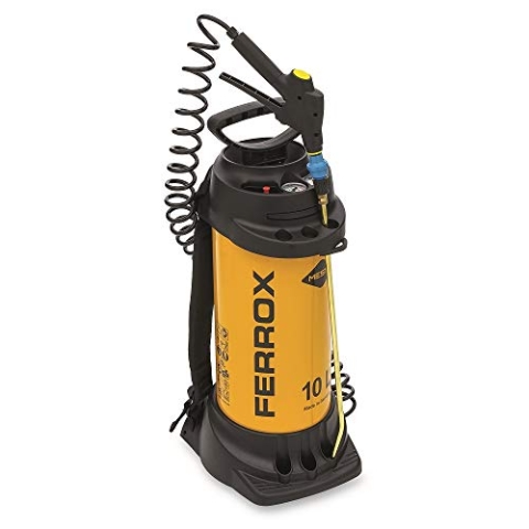 Mesto 3585G FERROX Hochdrucksprühgerät (rückentragbar, für den Profi-Gartenbereich, 50 cm Spritzrohr, 360° drehbar, 10 l)