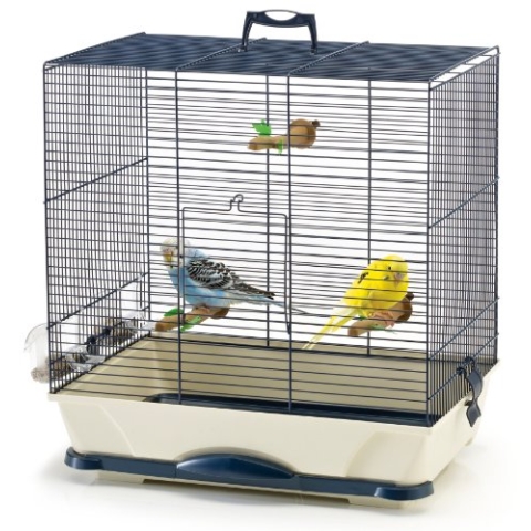 Savic 553838 Vogelheim Primo 40, 46 x 32 x 48 cm, blau/beige