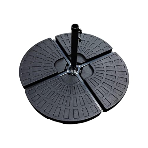 MaxxGarden Sonnenschirmständer - Schirmständer Sonnenschirm Zum Befüllen mit Sand oder Wasser - Balkon - Befüllbar - 50x50x7.5cm bis 60kg