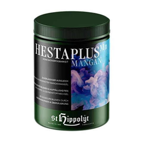 St. Hippolyt Hesta Plus Mangan | 1 kg | Ergänzungsfuttermittel für Pferde mit einem ernährungsbedingtem Manganmangel | Enthält hochdosierte und hoch bioverfügbare Mikronährstoffe