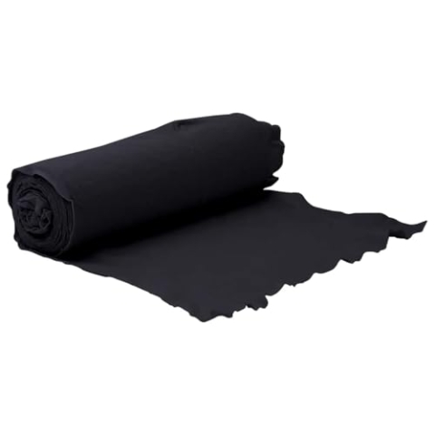 vidaXL Geotextil Vlies, Drainagevlies für Gartenarbeiten, Gartenvlies Unkrautvlies für Filtration Trennzwecke, Teichvlies Trennvlies, Schwarz 1x50m Polyesterfaser