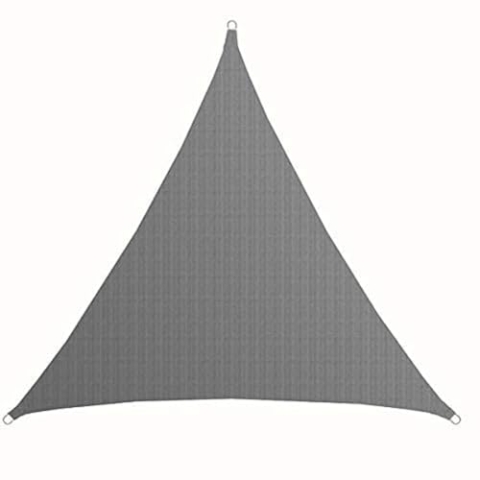 AMANKA 7x7x7 UV Sonnensegel Dreieck Wasserdurchlässig - Sonnenschutz Balkon Dreieckig - 7m Terrassendach Sichtschutz Garten Sonnendach Pool Pergola Trampolin Wohnwagen Sonnenschutz Terrasse Camping