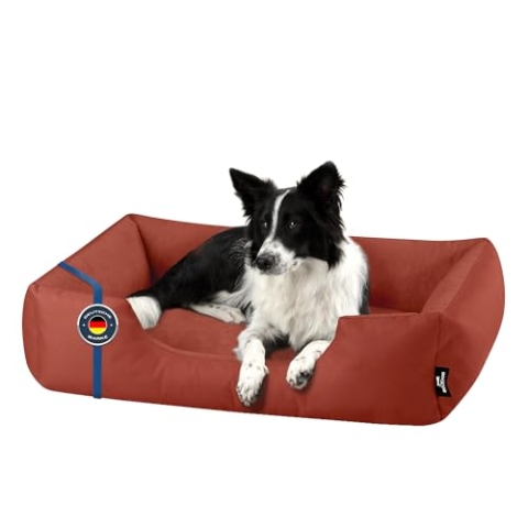BedDog Hundebett Zara, Hundekissen mit abziehbaren waschbaren Bezug, Hundekorb, Hundesofa, für mittel-große Hunde, XL