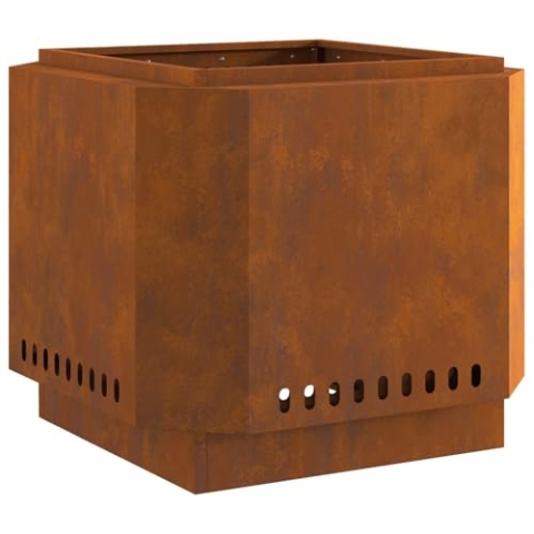 vidaXL rauchfreier Feuergrill 58x58x51 cm wetterfestes Stahl
