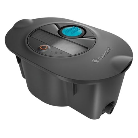 Gardena AquaPrecise, Pipeline Bewässerungssystem für Rasenflächen bis zu 320 m²: solarbetrieben, gleichmäßige Wasserverteilung, für jede Gartenform, Bluetooth, unterirdische Installation (16001-20)