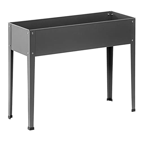 Dehner Hochbeet Münster, ca. 100 x 30 x 80 cm, Stahl, grau, Dunkelgrau
