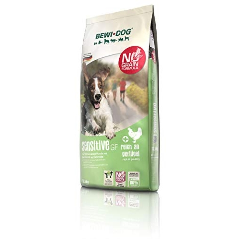 BEWI DOG Sensitive GF [12,5 kg] Hundefutter | Trockenfutter für sensible Hunde | getreidefrei | 80% tierisches Eiweiß | für Hunde aller Rassen