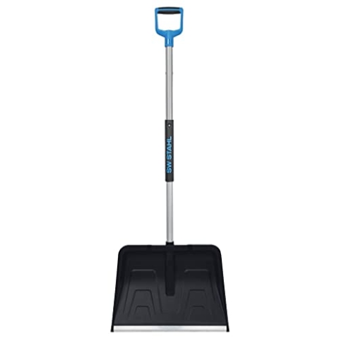 SW-Stahl 98100L Schneeschieber Klappbar I platzsparend I stabil I 138cm lang Aluminium Schneeschaufel I Schneeschüppe