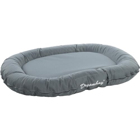 Flamingo Dreambay Ovales Hundebett – 100x75x15 cm, Perfekt für Labrador, Golden Retriever, Boxer, Dalmatiner usw.
