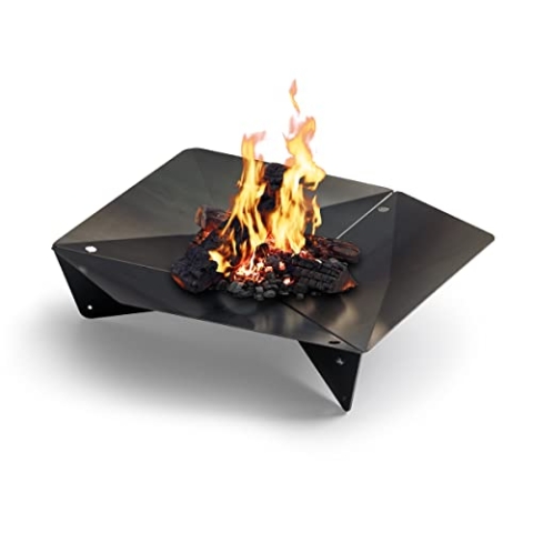 höfats - TRIPLE 90 Feuerschale - Design-Feuerstelle und Grill - für Terrasse und Garten - Corten-Stahl mit Rost-Optik