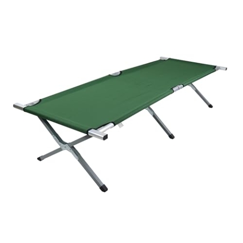 VCM Feldbett | Maße ca. L. 210 x B. 70 cm x H. 45 cm | Campingbett | Liege faltbar und klappbar - Tosali L Grün
