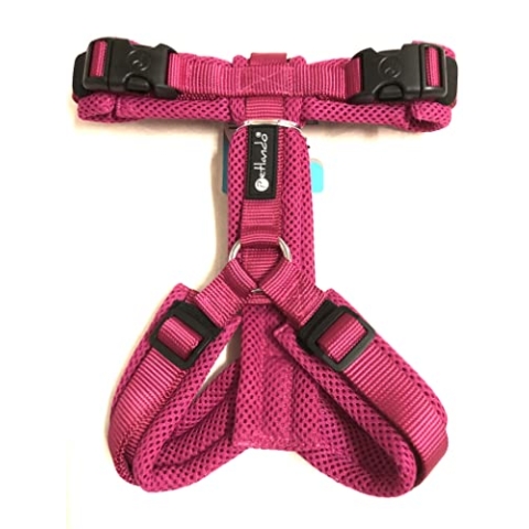 Petlando Y-Comfort Hunde-Brustgeschirr Fuchsia XL (Halsumfang 60-108 cm, Brustumfang 68-100 cm)