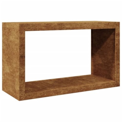 vidaXL Brennholzregal, Kaminholzregal mit Stauraum, Holzregal Holzlager für Brennholz, Außen Feuerholzregal Kaminholzständer, Wetterfester Stahl