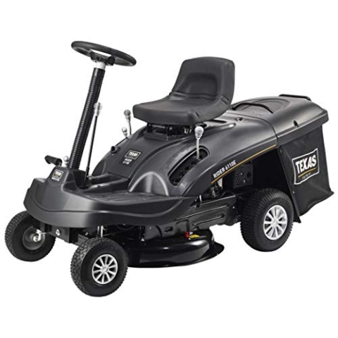 TEXAS Aufsitzmäher Rasen Traktor Rasenmäher Traktor Aufsitzrasenmäher Rasentraktor Rasenmäher Bulldog Gartentraktor Hochgrasmäher Rider 6110E | 196 CCM³ | 6,5 PS | 61 cm | E-Start | 4Vor+1R